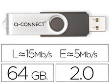 Memoria usb q-connect flash 64 GB 2.0