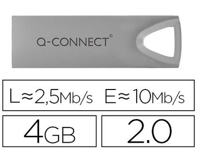Memoria usb q-connect flash premium 4 GB 2.0
