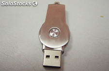 Memoria USB2.0 de metal con logo a serigrafía y grabado por láser gratis 102