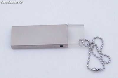 Memoria USB2.0 de metal con logo a serigrafía y grabado por láser gratis 115 - Foto 2