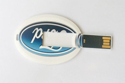Memoria USB2.0 forma tarjeta publicitaria imprime información de empresa modelo - Foto 3