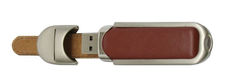 Memorias USB cuero 128G memoria usb 3.0 hebilla de cuero pendrive publicitario