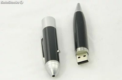 Memorias USB forma bolígrafo promocional logo serigrafia láser modelo 28 - Foto 2
