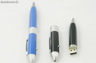 Memorias USB forma bolígrafo promocional logo serigrafia láser modelo 28 - Foto 3