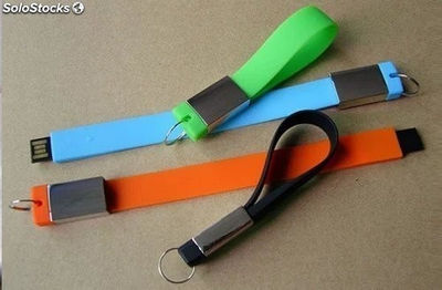 Memorias USB forma de cinta muñeca personalizado colores precio fabrica Mod 49