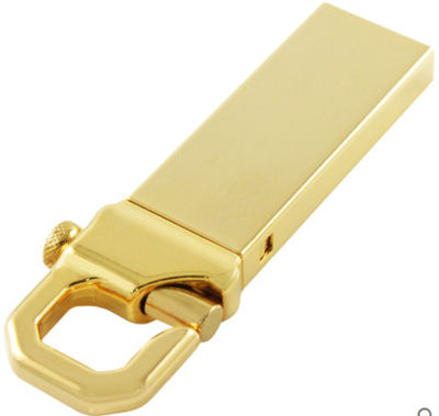 Memorias USB gancho 16G dorado regalos pendrives hook memoria usb barata - Foto 4