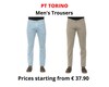 Men&#39;s trousers stock pt torino
