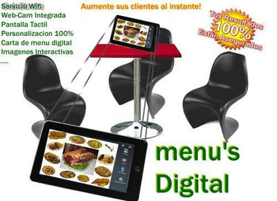 Menus Digital, Aplicamos la última Tecnologia a su Negocio (Restaurante, Bar..)