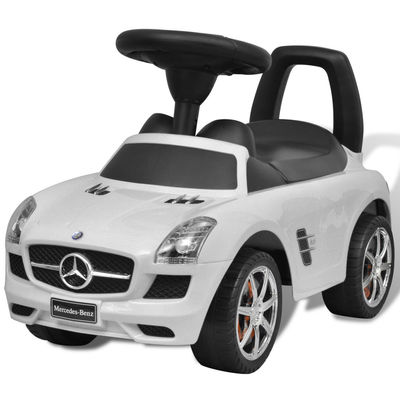 Mercedes Benz Pousse-pied Voiture enfant blanc