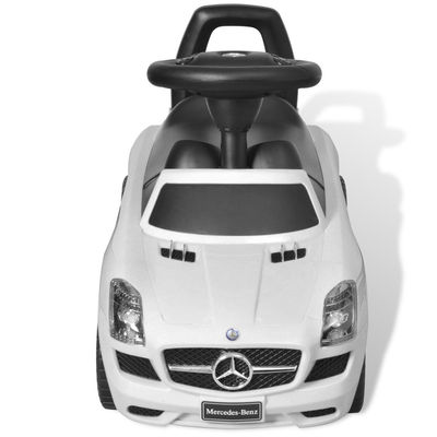 Mercedes Benz Pousse-pied Voiture enfant blanc - Photo 3