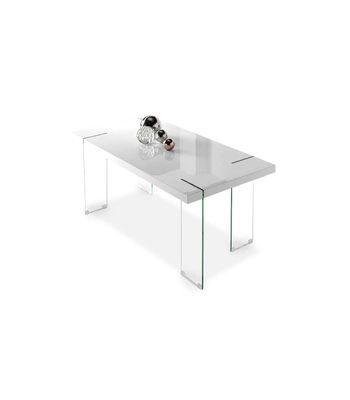 Mesa acabado blanco brillo Camila, 180 x 90 x 75,5 cm (largo x ancho x alto) - Foto 2