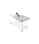 Mesa acabado blanco brillo Camila, 180 x 90 x 75,5 cm (largo x ancho x alto) - Foto 2