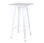 Mesa acero style alta blanca 60x60 cm - 1