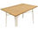 Mesa acero style blanca con madera 120x80 cm - Foto 2