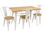 Mesa acero style blanca con madera 120x80 cm - Foto 3