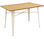 Mesa acero style blanca con madera 160x80 cm - 1