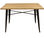 Mesa acero style negra con madera 120x80 cm - 1