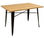 Mesa acero style negra con madera 160x80 cm - 1
