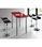 Mesa alta extensible Alejandra acabado rojo, 100/140cm(largo) x 60cm (fondo) x - Foto 2