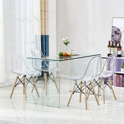 Mesa de oficina EVIAN, oval, mueble a derecha, cristal, 160x80 cms -  Sofamuebles