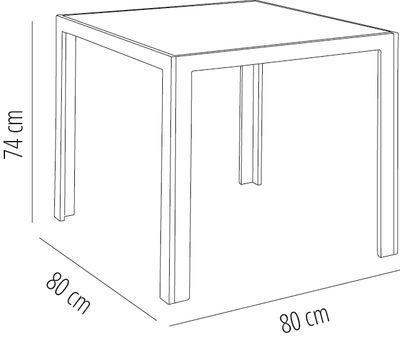 Mesa auxiliar cubic de aluminio para tumbona - gris - Foto 2