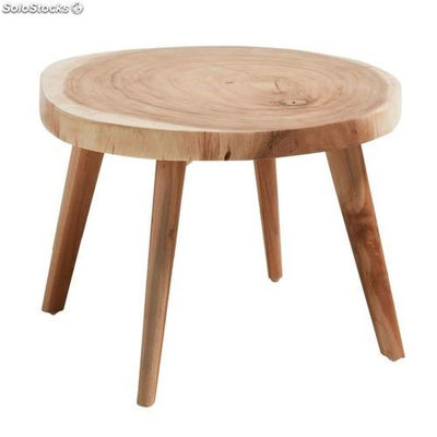 Mesa auxiliar estilo vintage em madeira de munggur maciça. - Foto 3