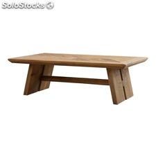 Mesa baixa estilo rústico de madeira reciclada