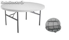 Mesa Banquete Redonda Dobrável 120 cm