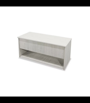 Mesa centro elevable acabado blanco polar, 50cm(alto) 108cm(ancho) 50cm(largo) - Foto 2