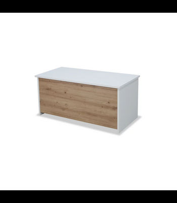 Mesa centro elevable baúl acabado blanco-artisan, 50cm(alto) 108cm(ancho) - Foto 2