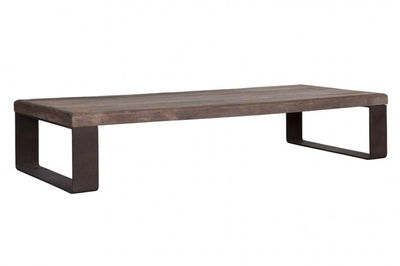 mesa centro pletina hierro madera industrial - Foto 2