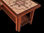Mesa centro rectangular madera tropical y baldosa española Modelo M- I I -22 - 1