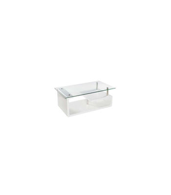 Mesa centro rectangular Tom acabado blanco, 42 cm(alto)110 cm(ancho)65 cm(largo) - Foto 2