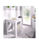 Mesa cocina Rila extensible acabado Blanco 77/ 79CM(Alto) 67/134 - 1