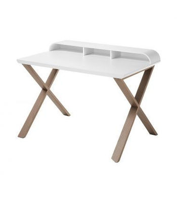 mesa com estrutura de carvalho - em fiberboard em um acabamento mate de madeira.