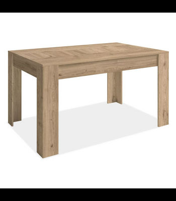 Mesa comedor Bass extensible acabado roble, 77cm(alto) 140-200cm(ancho)