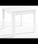 Mesa comedor extensible acabado blanco, 76 cm(alto)90-180 cm(ancho)90 cm(largo), - 1