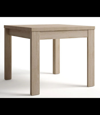 Mesa comedor extensible acabado roble sable, 76 cm(alto)90-180 cm(ancho)90