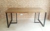 mesa madera hierro