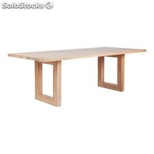 Mesa comedor madera patas marco madera grueso