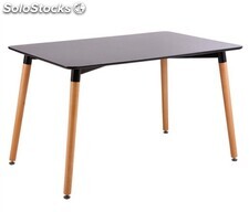 Mesa comedor negra 160 cm. Nury