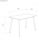 Mesa Comedor Nórdica En Color Blanco Rectangular Multifunción 120x80 Cm - 3