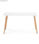 Mesa Comedor Nórdica En Color Blanco Rectangular Multifunción 120x80 Cm - 4