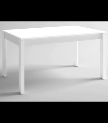 Mesa comedor Ossa extensible acabado blanco, 74 cm(alto)140-2000 cm(ancho)90