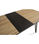 Mesa comedor rectangular extensible ALVARO acabado natural/negro, 77cm(alto) - Foto 5