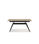Mesa comedor rectangular extensible MANU tapa cerámica color madera patas metal - 1