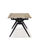 Mesa comedor rectangular extensible MANU tapa cerámica color madera patas metal - Foto 5