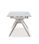 Mesa comedor rectangular extensible MANU tapa cerámico blanco patas metal - Foto 4