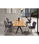 Mesa comedor rectangular LEO en acabado acacia/negro, 76cm(alto) 200cm(ancho) - 2