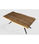 Mesa comedor rectangular LEO en acabado acacia/negro, 76cm(alto) 200cm(ancho) - 4